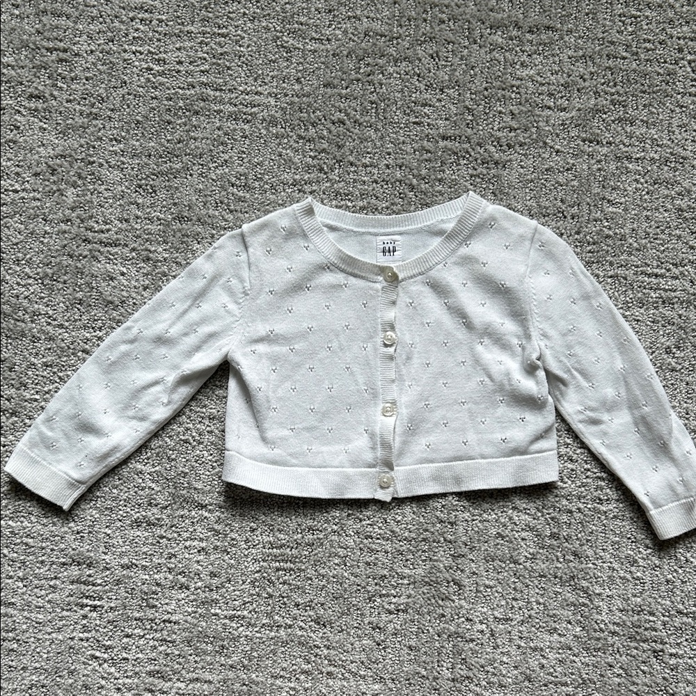 White Baby Cardigan